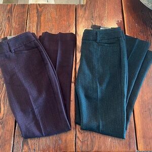 NWT Express dress pants 2 pair Size 00 regular length